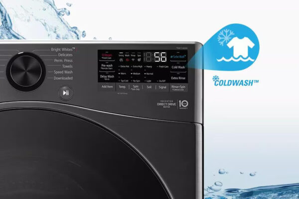 333 LG 4.5 cu ft Ultra Large Capacity Smart Front Load ENERGY STAR Washer with TurboWash 360 AI