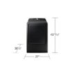 Samsung 7.4 cu ft Vented Smart Electric Dryer with Steam Sanitize Plus dryer secadora ropa