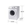 Secadora Samung 7.5 cu. ft. Vented Electrica En Brushed White