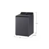 LG 6.3 cu ft SMART Top Load Washer in Matte Black with Impeller eZDispense washer lavadora spin