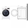 444 LG 4.5 cu ft Ultra Large Capacity Smart Front Load ENERGY STAR Washer with TurboWash lavadora
