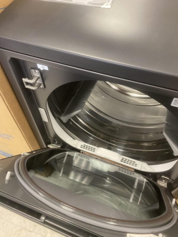 LG 7.3 cu ft Vented SMART Electric Dryer in Matte Black with TurboSteam dryer secadora ropa