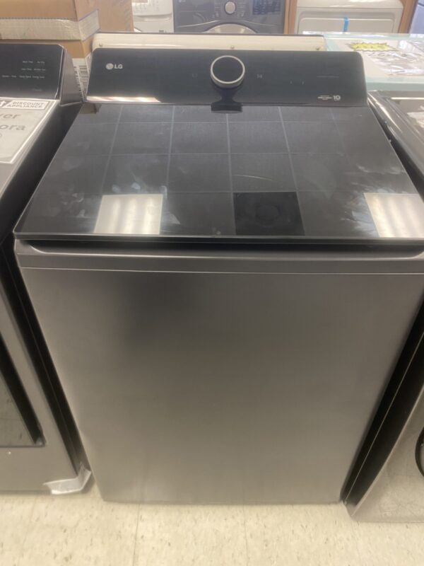 LG 6.3 cu ft SMART Top Load Washer in Matte Black with Impeller eZDispense washer lavadora spin
