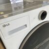 LG 5.0 cu. ft. Stackable Smart Front Load Washer washing lavadora clothes in White