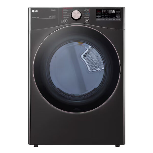 LG 7.4 cu. ft. secadora dryer vented ropa smart stackable Black Steel