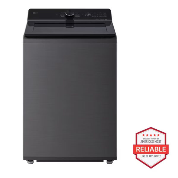 1 LG 5.5 cu. ft. lavadora washer top load clothes smart EasyUnload AI Platinum Black