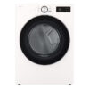 1 LG 7.4 cu. ft. secadora dryer vented ropa smart Alpine White TurboSteam LCD