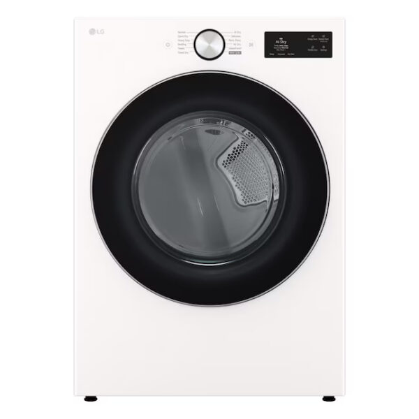 1 LG 7.4 cu. ft. secadora dryer vented ropa smart Alpine White TurboSteam LCD
