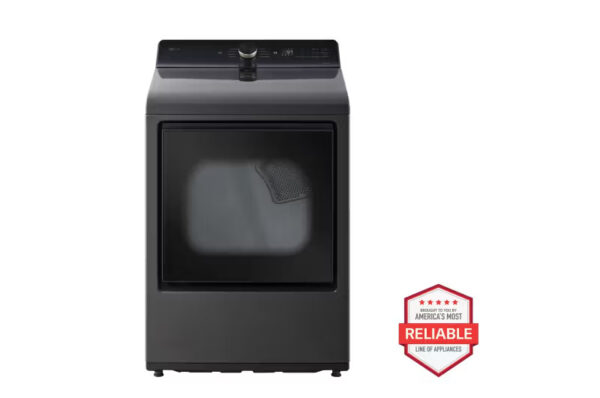 LG 7.3 cu. ft. gas dryer secadora vented ropa smart EasyLoad Platinum Black Sensor