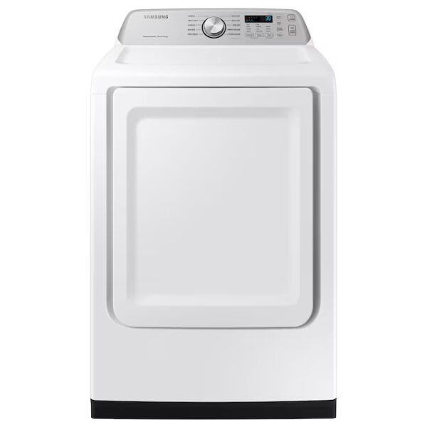 1 Gas Samsung 7.4 cu. ft. Vented Front Load Smart Gas Dryer in White with Sensor Dry