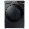 Samsung 7.5 cu. ft. secadora dryer vented ropa smart Brushed Black con pedestal In Stock