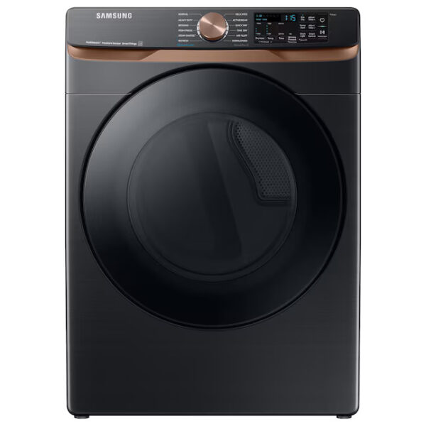 Samsung 7.5 cu. ft. secadora dryer vented ropa smart Brushed Black con pedestal In Stock