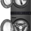 Washer dryer combo gas tower 4.5 and 7.4 cu ft black steel special deal available today