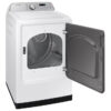 2 Gas Samsung 7.4 cu. ft. Vented Front Load Smart Gas Dryer in White with Sensor Dry
