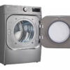 LG 9.0 cu. ft. secadora dryer ropa vented smart stackable Graphite Steel con pedestal