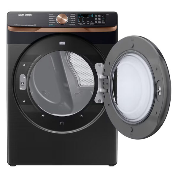 Samsung 7.5 cu. ft. secadora dryer vented ropa smart Brushed Black con pedestal In Stock