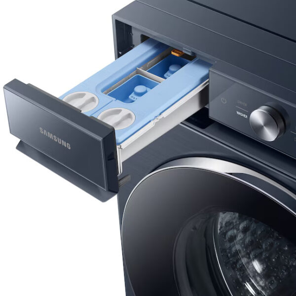 3 Samsung Bespoke 5.3 cu. ft. lavadora washer front load clothes Brushed Navy AI