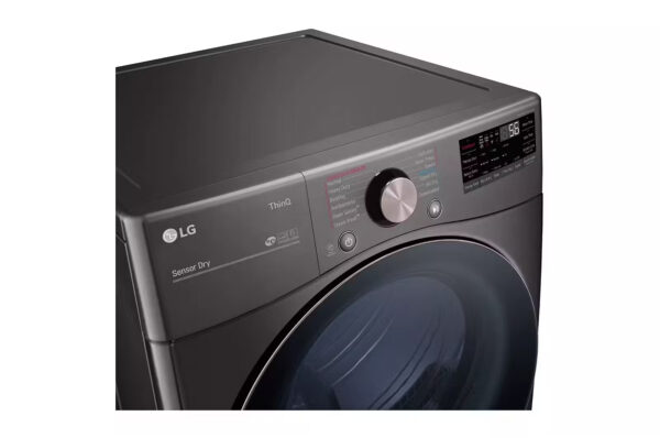 LG 7.4 cu. ft. secadora dryer vented ropa smart stackable Black Steel