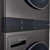 Washer dryer combo gas tower 4.5 and 7.4 cu ft black steel special deal available today