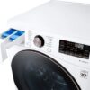 3 (PED Included) LG 4.5 Cu. Ft. Stackable SMART Front Load Washer in White with Steam and TurboWash360 Technology