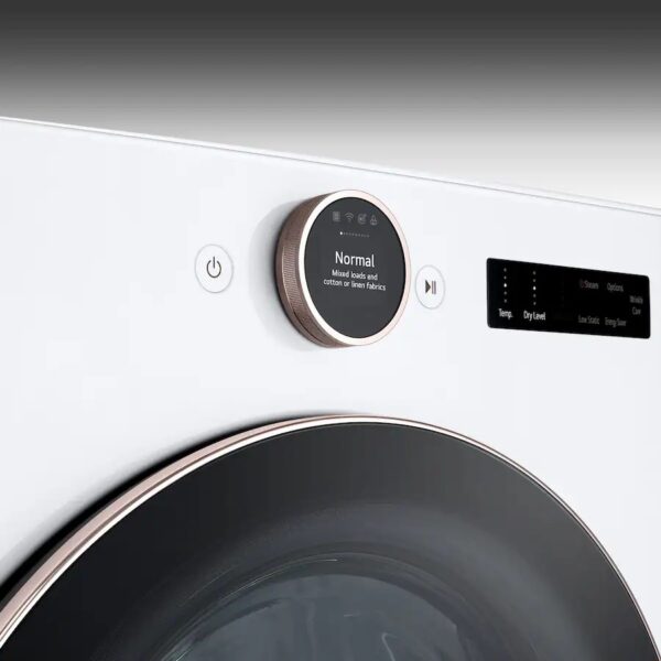 Gas dryer 7.4 cu ft white with steam smart system special deal available today