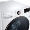 4 (PED Included) LG 4.5 Cu. Ft. Stackable SMART Front Load Washer in White with Steam and TurboWash360 Technology