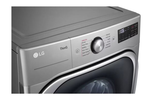 LG 9.0 cu. ft. secadora dryer ropa vented smart stackable Graphite Steel con pedestal