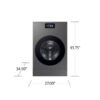 Samsung 5.3 cu. ft. lavasecadora all-in-one laundry vented compacta dos en uno Dark Steel