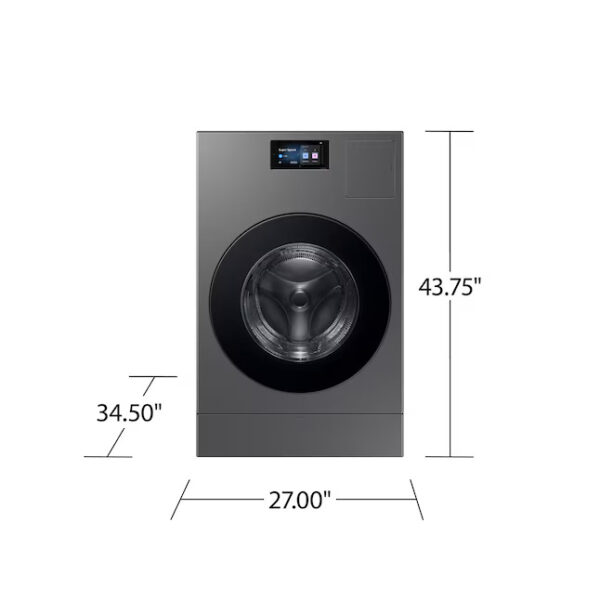 Samsung 5.3 cu. ft. lavasecadora all-in-one laundry vented compacta dos en uno Dark Steel