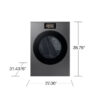 Samsung 7.6 cu ft secadora dryer vented ropa stackable Dark Steel AI Bespoke