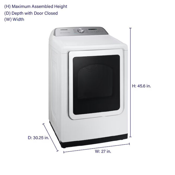 Samsung 7.4 cu. ft. secadora dryer vented ropa smart White Steam Sanitize+