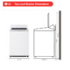 5 LG 4.8 cu.ft. lavadora washer top load clothes AI agitator Alpine White