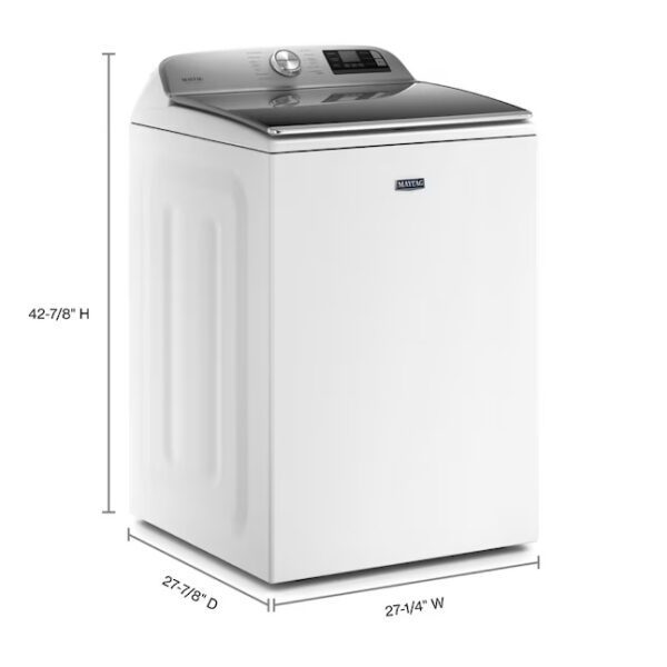 Maytag 5.3 cu. ft. lavadora washer top load clothes smart White Extra Power