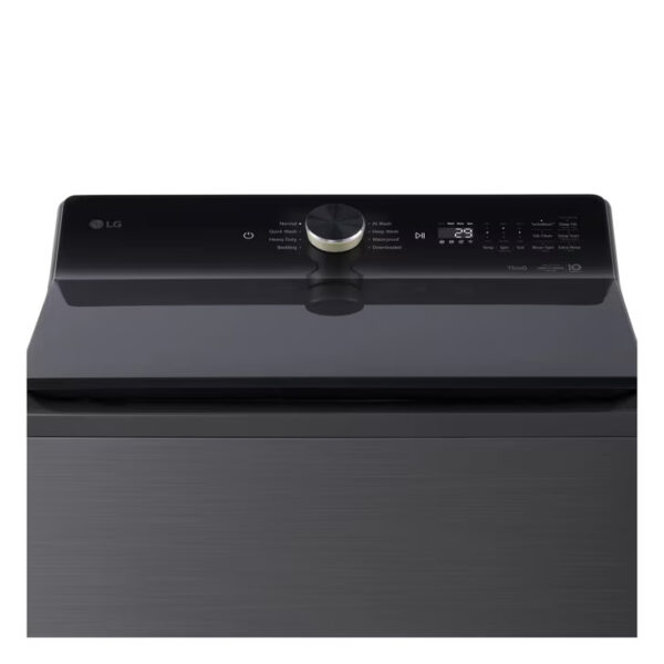 5 LG 5.5 cu. ft. lavadora washer top load clothes smart EasyUnload AI Platinum Black