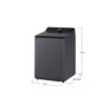 5 LG 5.5 cu. ft. lavadora washer top load smart Matte Black impeller AI