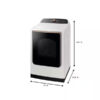 5 Samsung 7.4 cu. ft. Secadora Dryer Vented Ropa Steam Ivory Con Pedestal