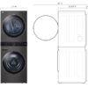 Washer dryer combo gas tower 4.5 and 7.4 cu ft black steel special deal available today