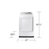 5 Gas Samsung 7.4 cu. ft. Vented Front Load Smart Gas Dryer in White with Sensor Dry