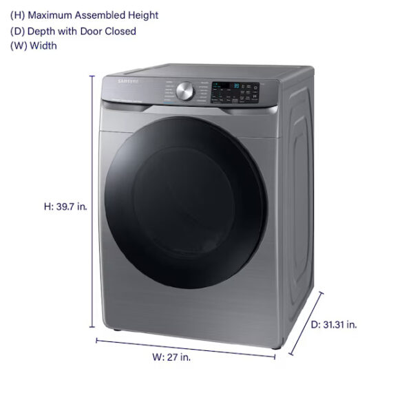 Samsung 7.5 cu. ft. secadora dryer vented ropa smart stackable Platinum Steam In Stock
