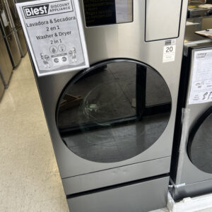 Samsung 5.3 cu. ft. lavasecadora all-in-one laundry vented compacta dos en uno Dark Steel