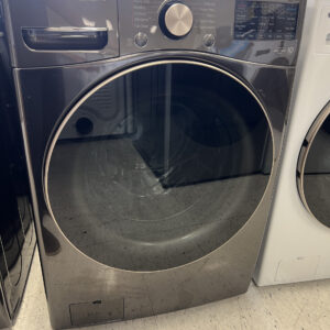 LG 4.5 cu. ft. lavadora washer front load laundry machine Black Steel steam In Stock