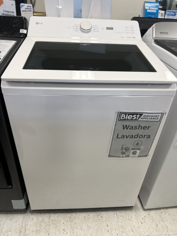 IMG_7952 LG 4.8 cu.ft. lavadora washer top load clothes AI agitator Alpine White