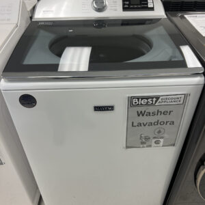 Maytag 5.3 cu. ft. lavadora washer top load clothes smart White Extra Power