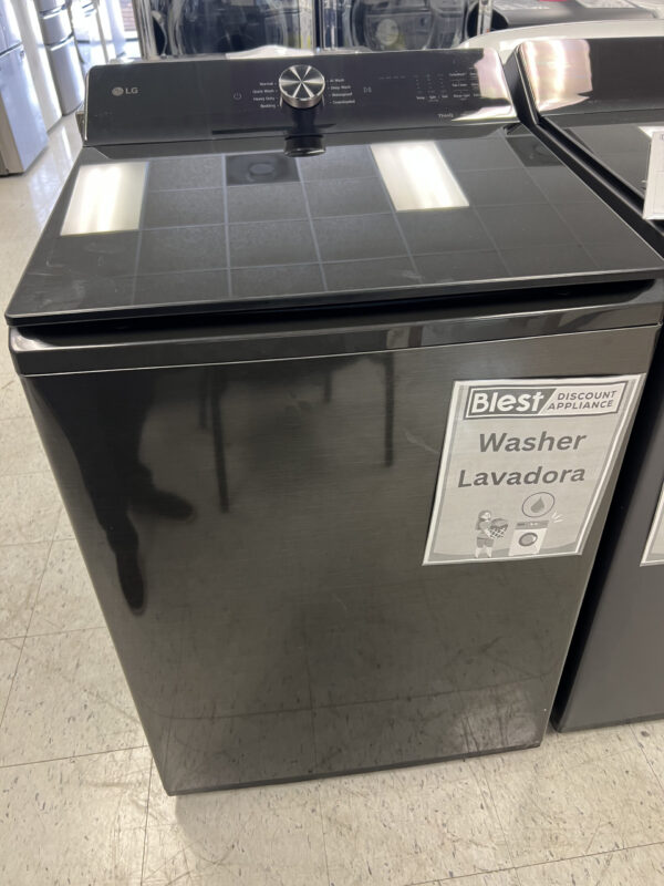 IMG_7964 LG 5.5 cu. ft. lavadora washer top load clothes smart EasyUnload AI Platinum Black