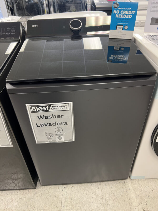 IMG_7968 LG 5.5 cu. ft. lavadora washer top load smart Matte Black impeller AI