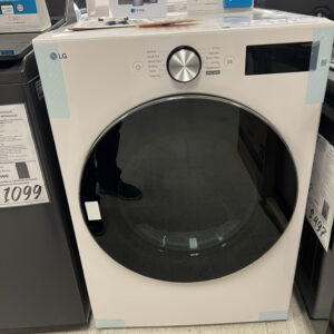 LG 7.4 cu. ft. secadora dryer vented ropa smart Alpine White TurboSteam LCD