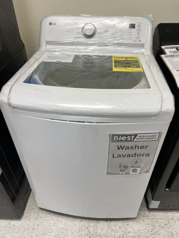 LG 4.5 cu. ft. lavadora washer top load clothes White impeller laundry