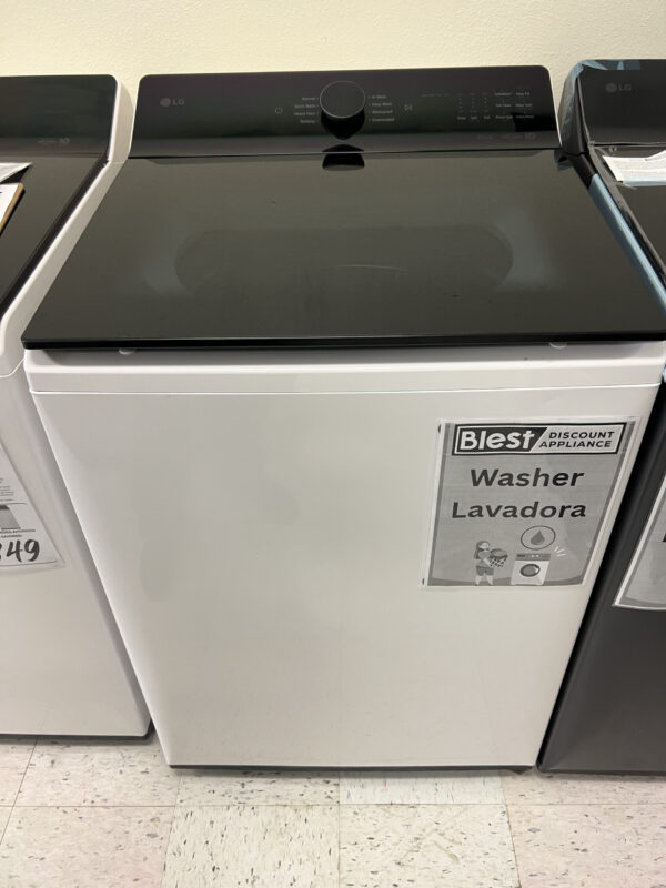LG 5.5 cu. ft. lavadora washer top load laundry machine clothes Alpine White In Stock
