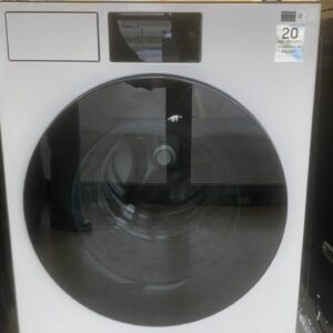 Samsung 5.3 cu ft Bespoke AI Ultra Capacity Stackable Front Load Washer with AI Home and AI OptiWash+ in Ivory