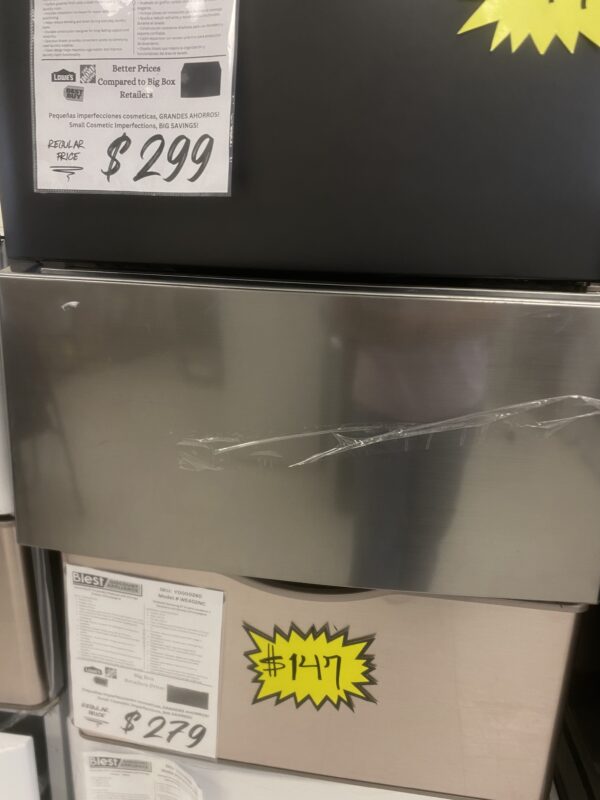 LG 27 in. Laundry Pedestal in Gray Graphite Steel with Drawer